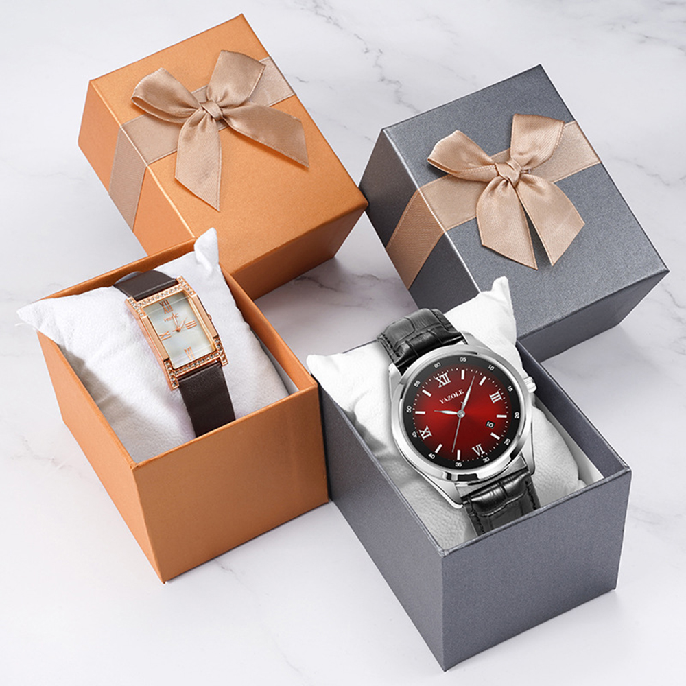 Mystery Jewelry Jar Watches - New Bowknot Watch Box with Pillow