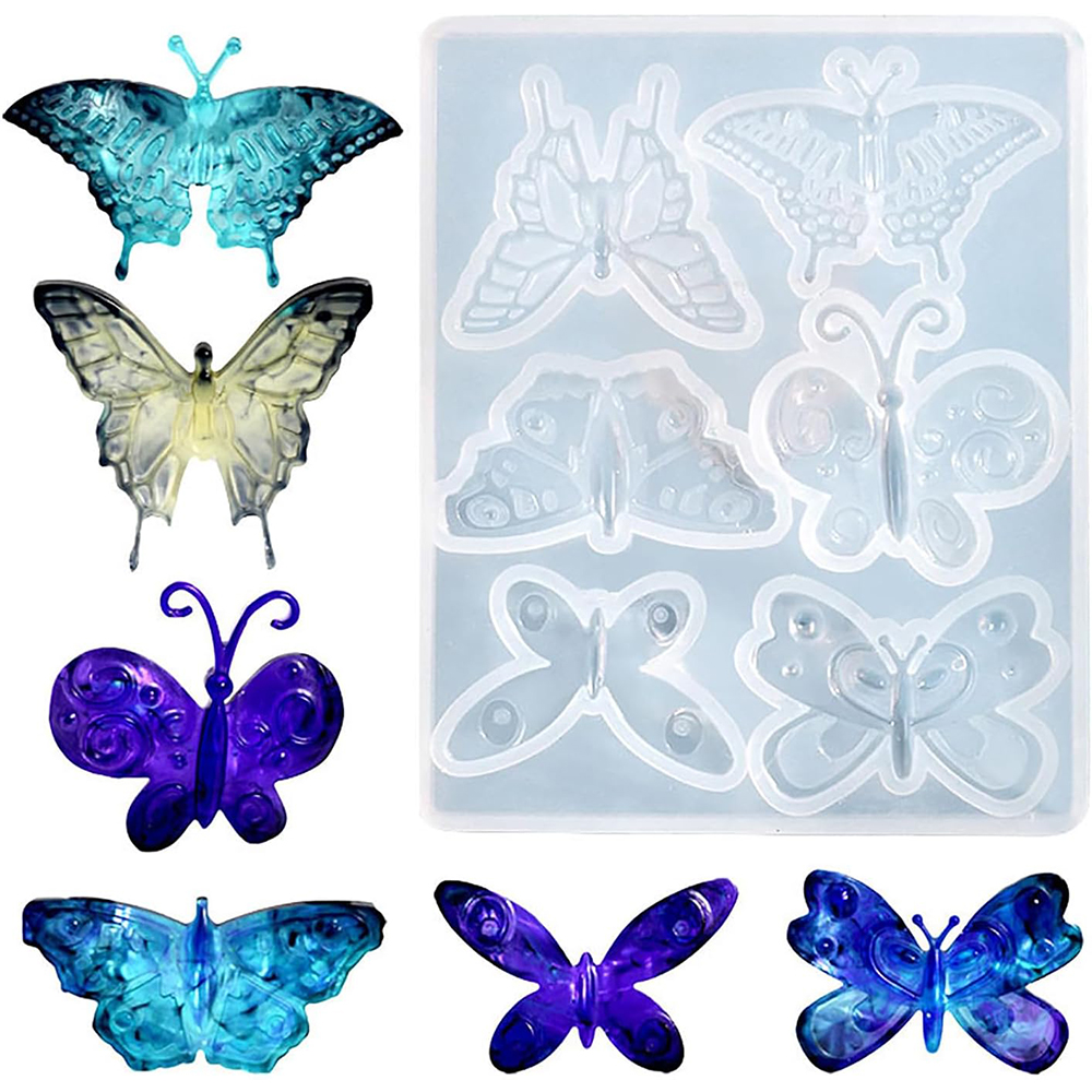 Butterfly Pendant Necklace - Butterfly Silicone Pendant Mold DIY 6