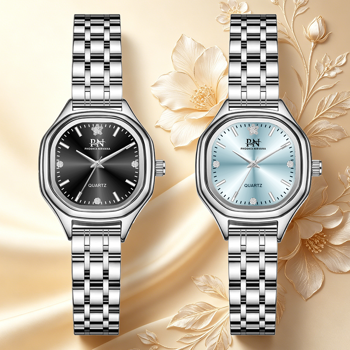 Stones Watches & Jewelry In Sweden Ab - Phoenix Nirvana Square Fashion Women's Wristwatch