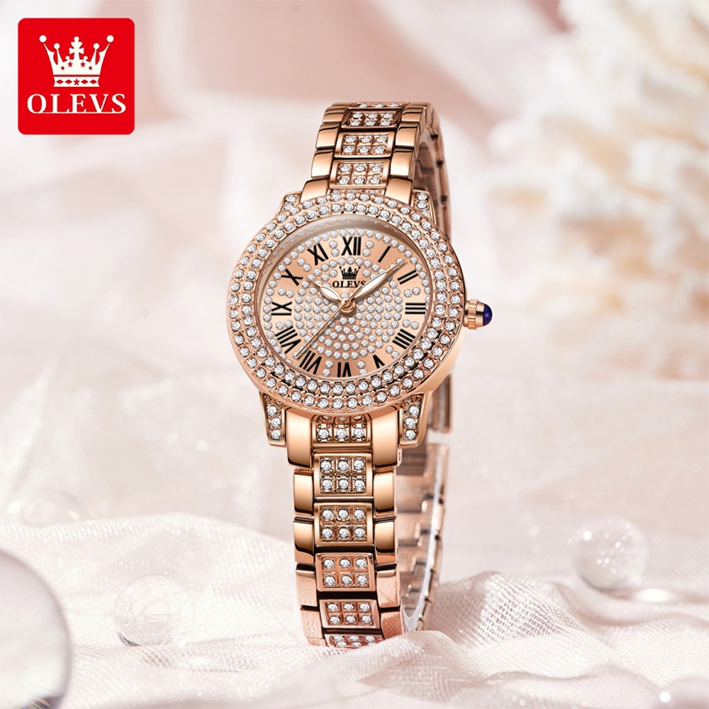 Jewelry Diamond Watches - OLEVS 9943 Full Diamond Quartz Wristwatch