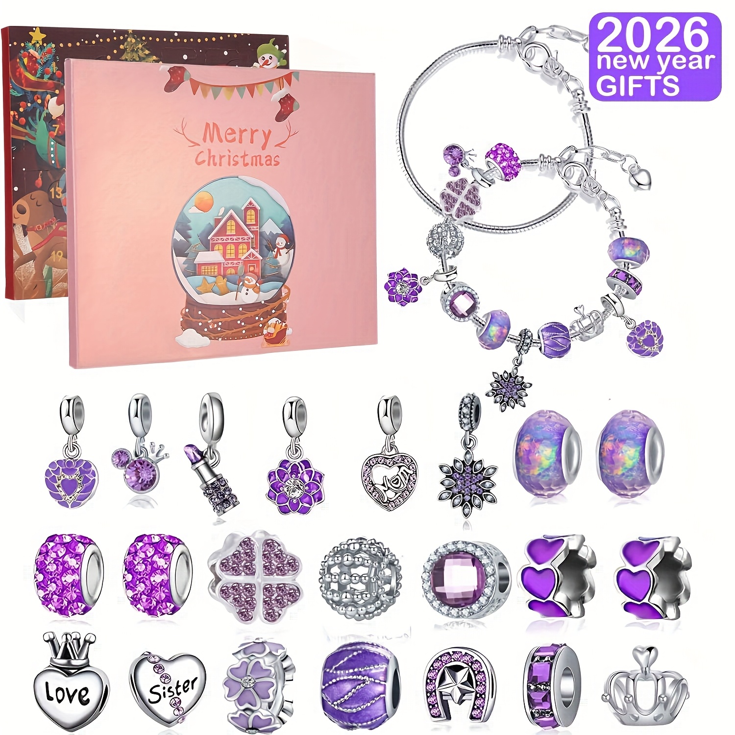 Fine Jewelry & Watches Photos - Christmas purple beads DIY jewelry making