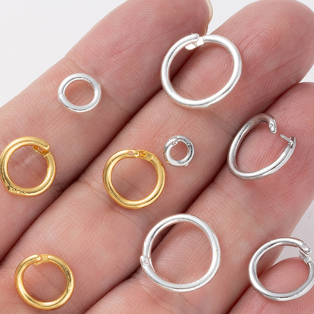 Gold Plated Ring - 10pcs 18K Gold Plated Brass Locking