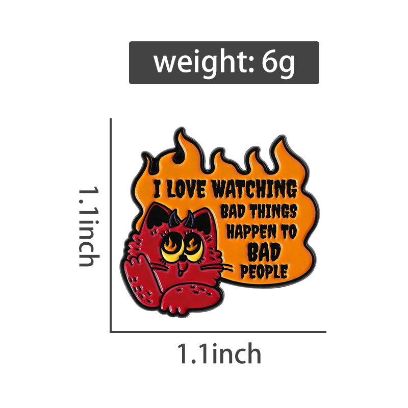 Evil Cat Enamel Pins Watching  – Zoe Jewelry Watches recenzja i cena