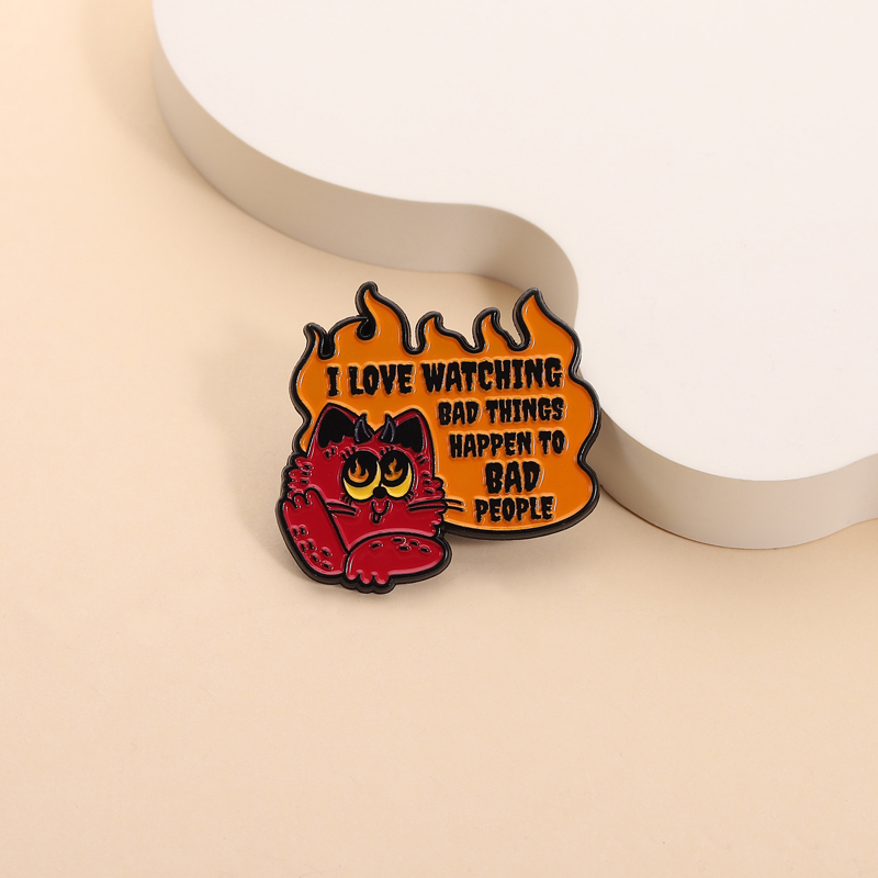 Evil Cat Enamel Pins Watching  – Zoe Jewelry Watches recenzja i cena
