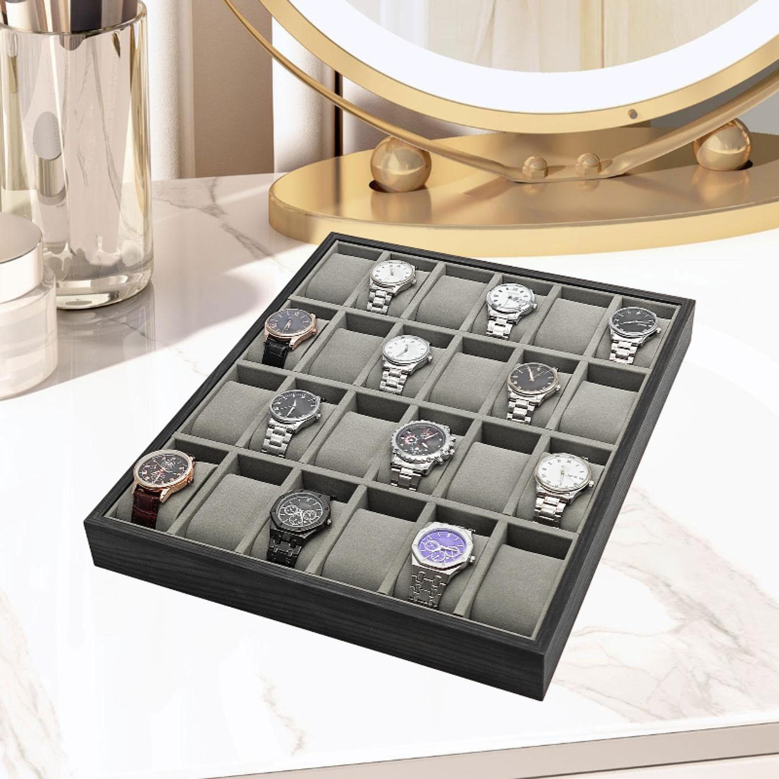 24 Slot Wooden Watch Storage T – Jewelry And Watches Exhibition recenzja i cena