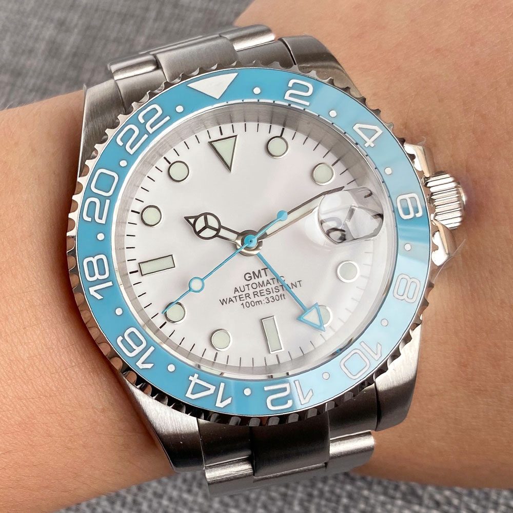 Customized 40mm Ice Blue Dial  – Jewelry Bracelet Watches recenzja i cena