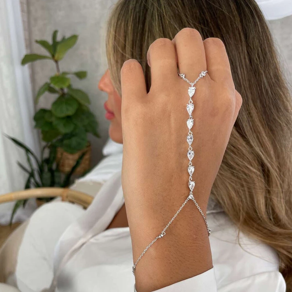 Fashion Zircon Teardrop Finger – Jewelry & Watches Bench recenzja i cena