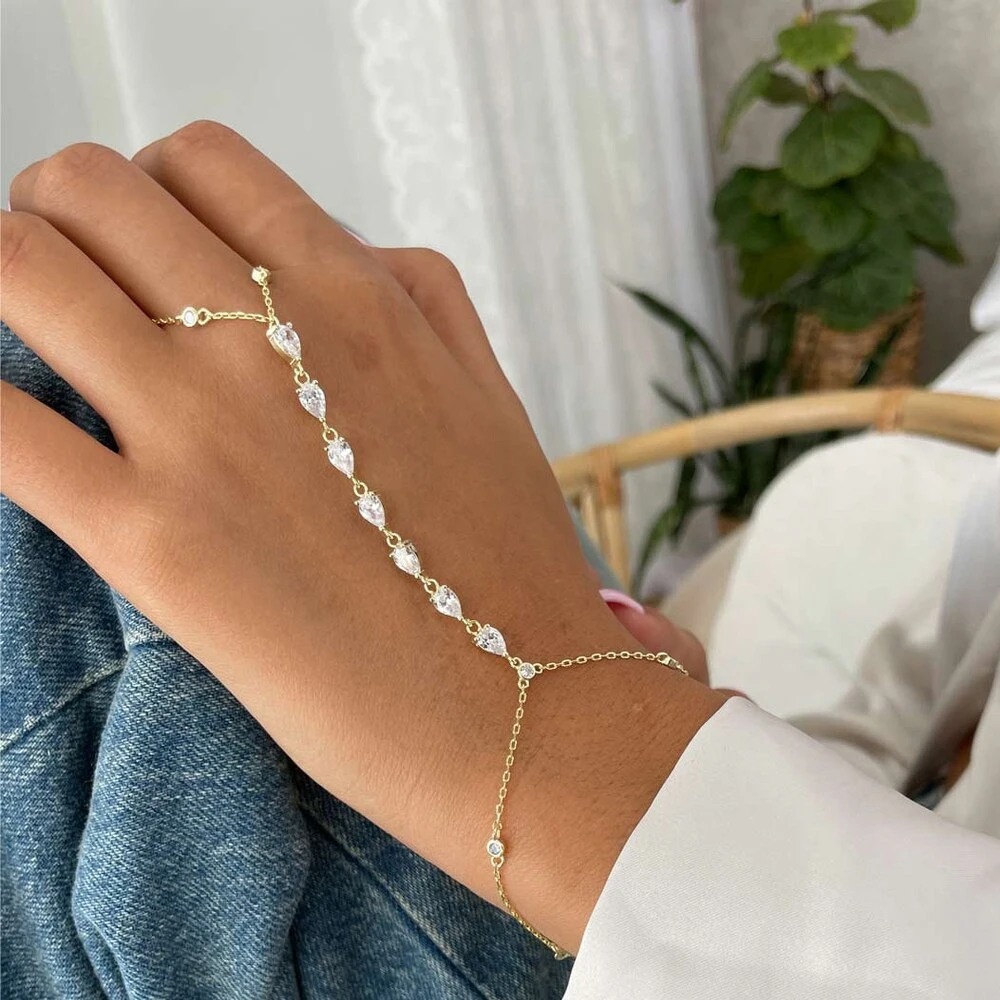 Fashion Zircon Teardrop Finger – Jewelry & Watches Bench recenzja i cena