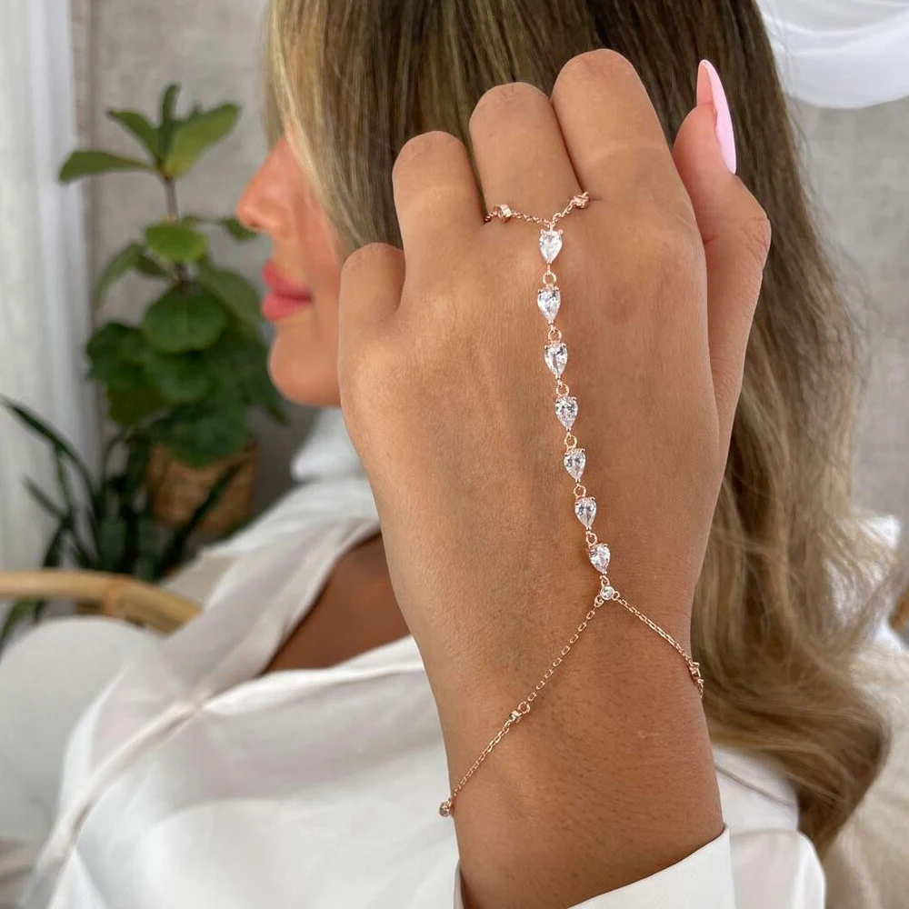 Fashion Zircon Teardrop Finger – Jewelry & Watches Bench recenzja i cena