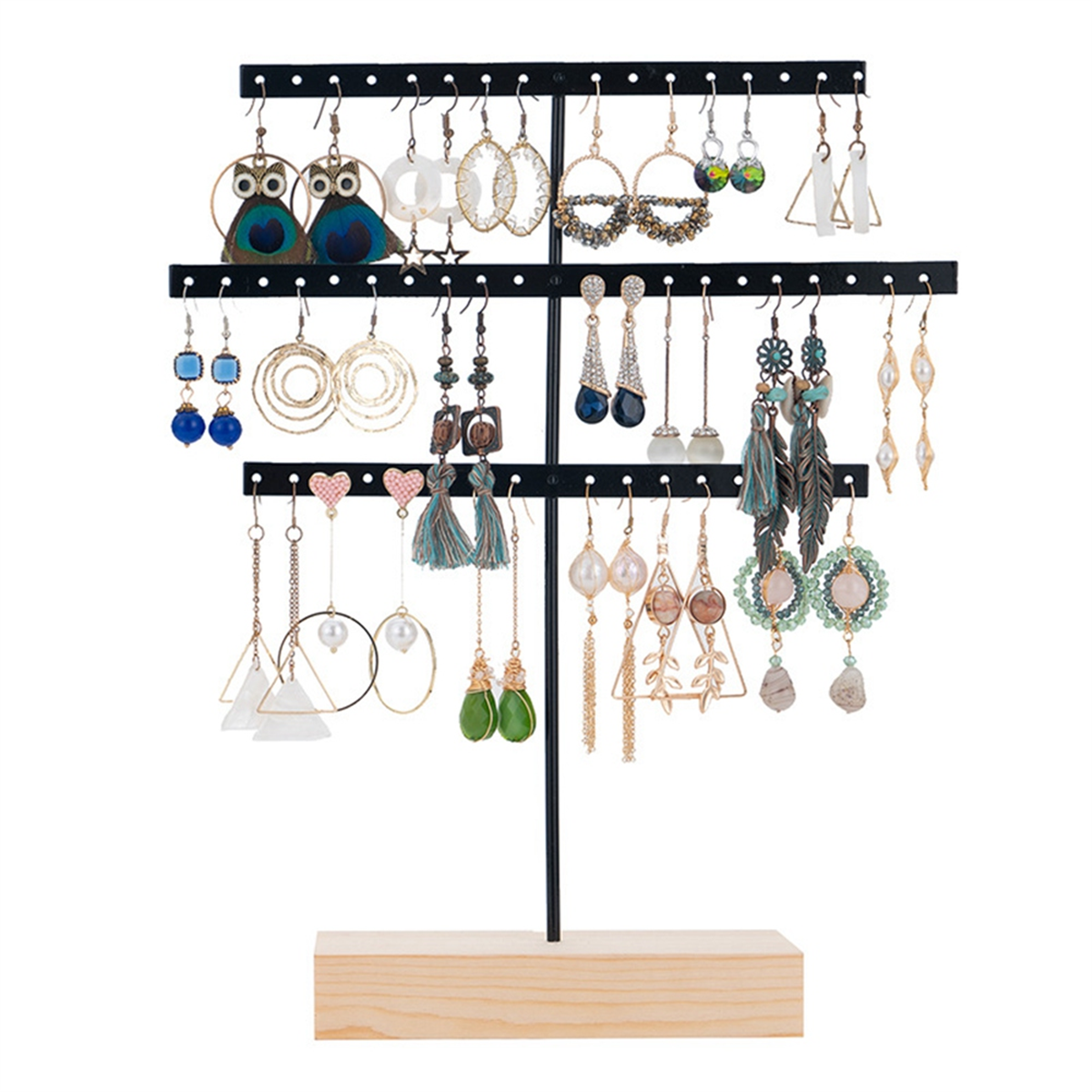ABQR Black 3-Layer Simple Earr – Jewelry & Watches Bench recenzja i cena