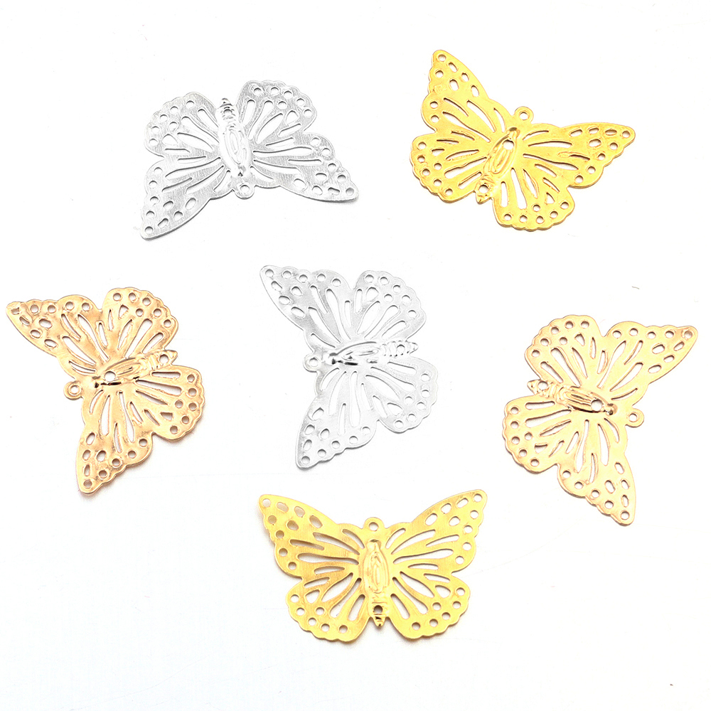 50Pcs/lot Butterfly Filigree W – Butterfly Pendant Necklace recenzja i cena