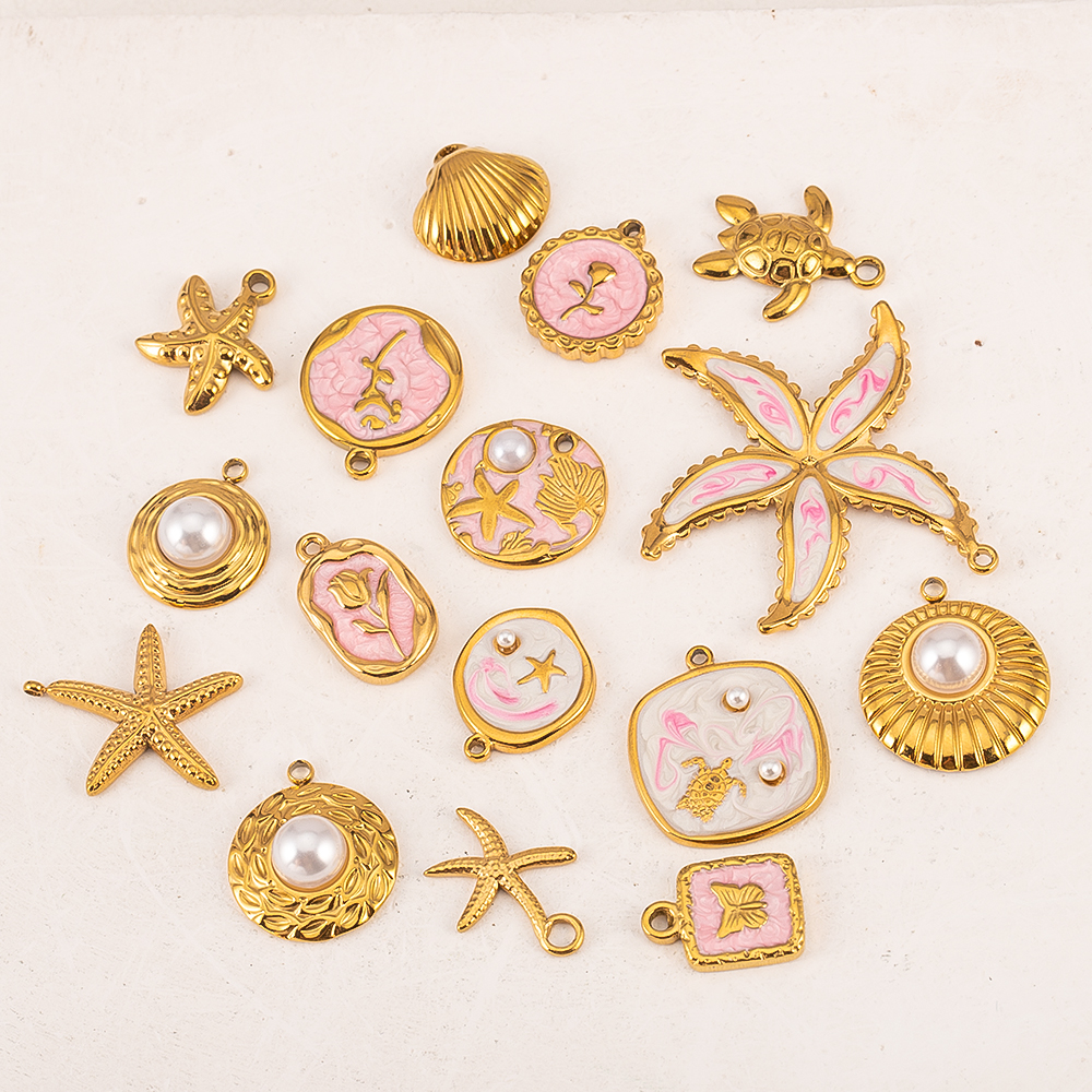 2pcs Gentle Pink Enamel Stainl – Butterfly Pendant Necklace recenzja i cena