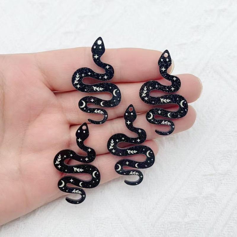 10pcs Acrylic Moon Pattern Bla – Jewelry & Watches Bench recenzja i cena