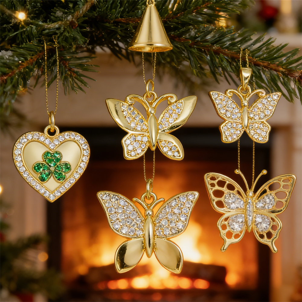 3Pcs Pendants Brass Plated Cub – Butterfly Pendant Necklace recenzja i cena