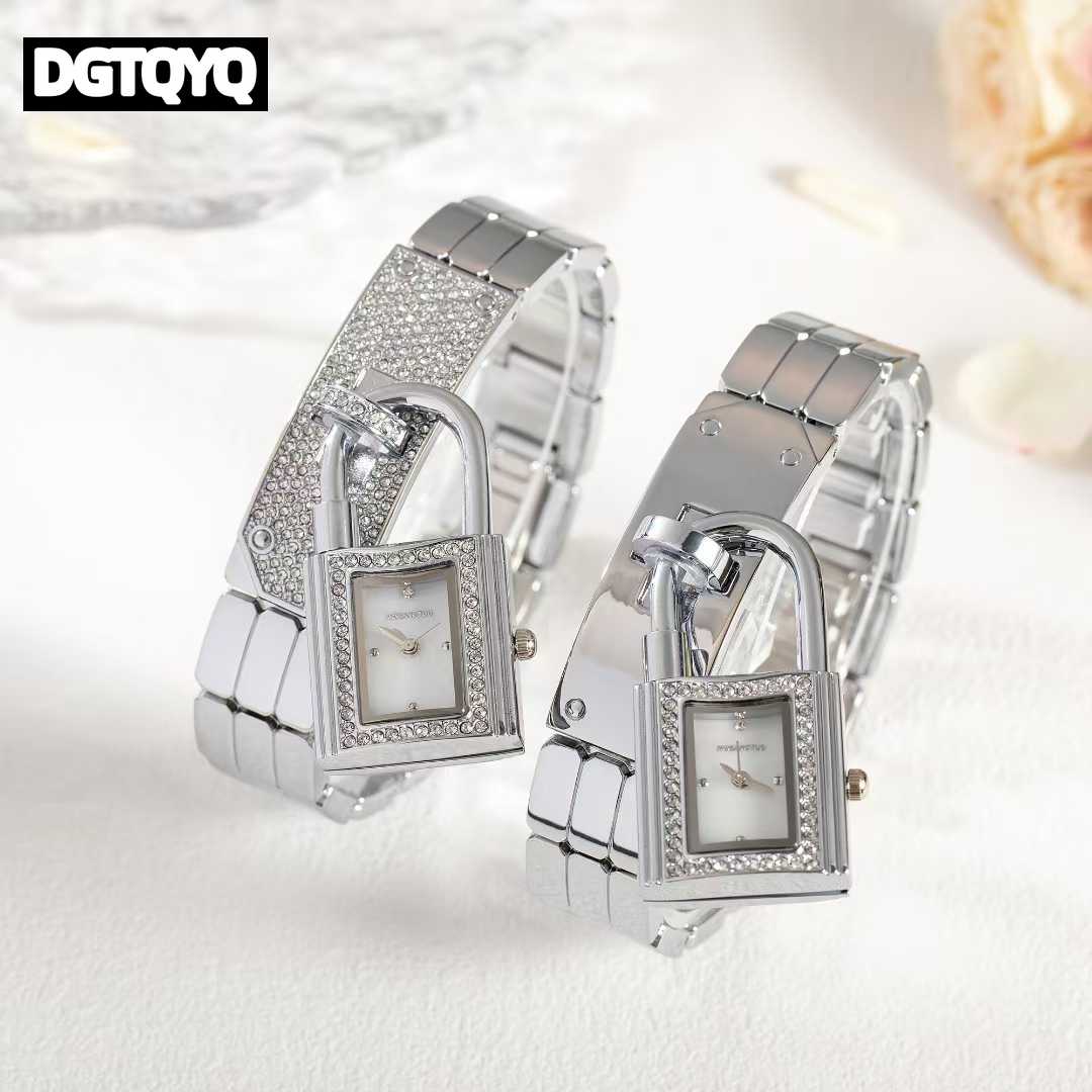 Ladies Sliver Detachable Lock  – Jewelry Diamond Watches recenzja i cena