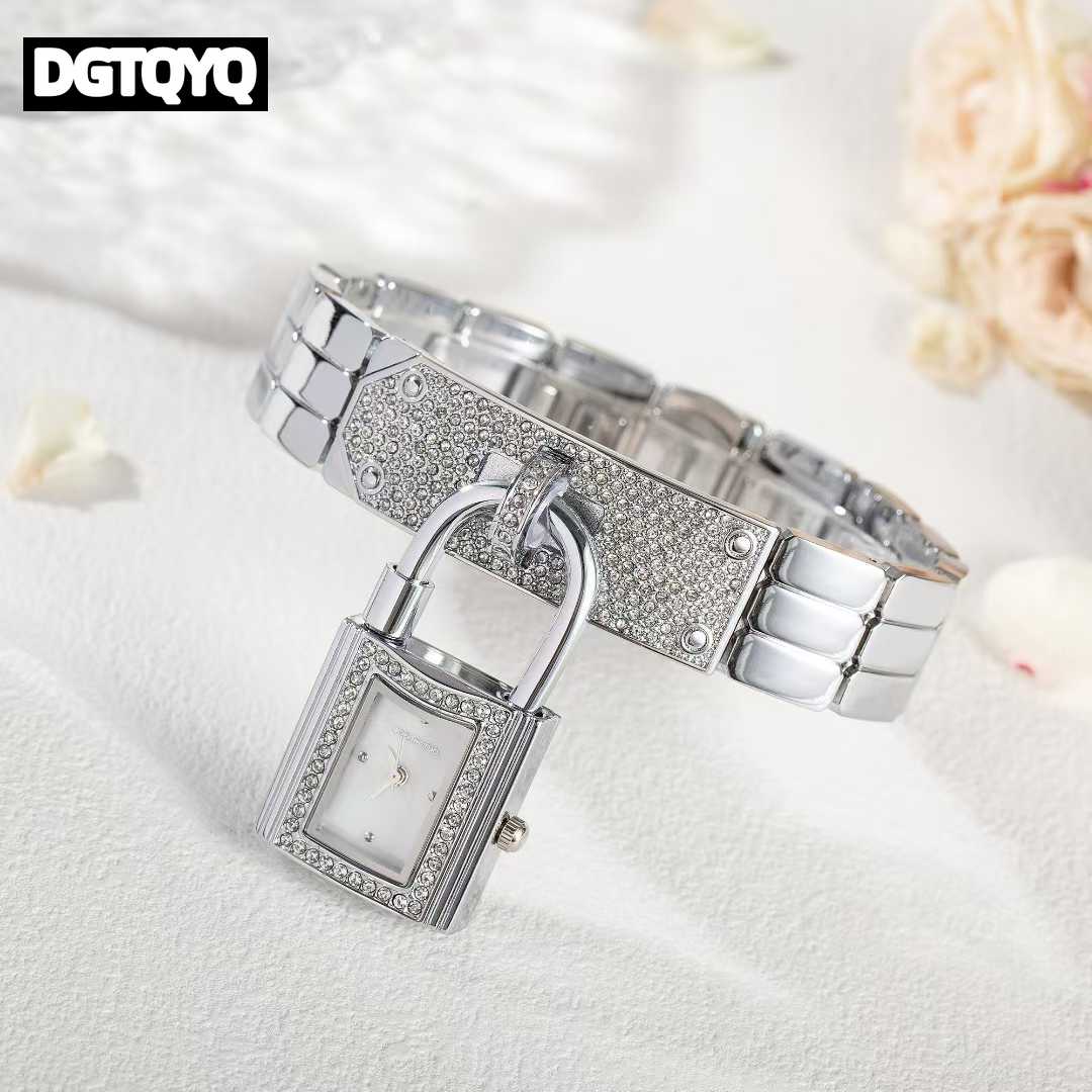 Ladies Sliver Detachable Lock  – Jewelry Diamond Watches recenzja i cena
