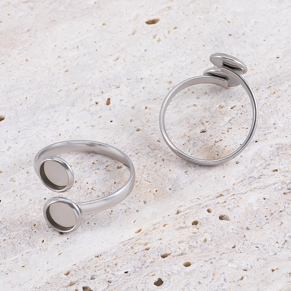 5pcs Stainless Steel Adjustabl – Gold Plated Ring recenzja i cena