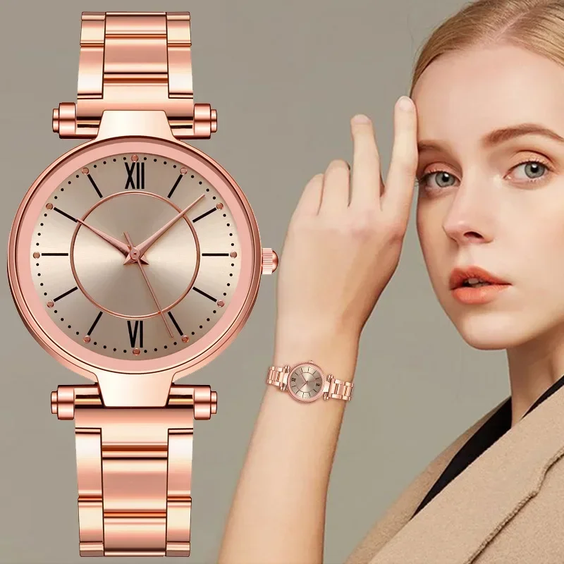 Luxury Rose Gold Stainless Ste – Mystery Jewelry Jar Watches recenzja i cena