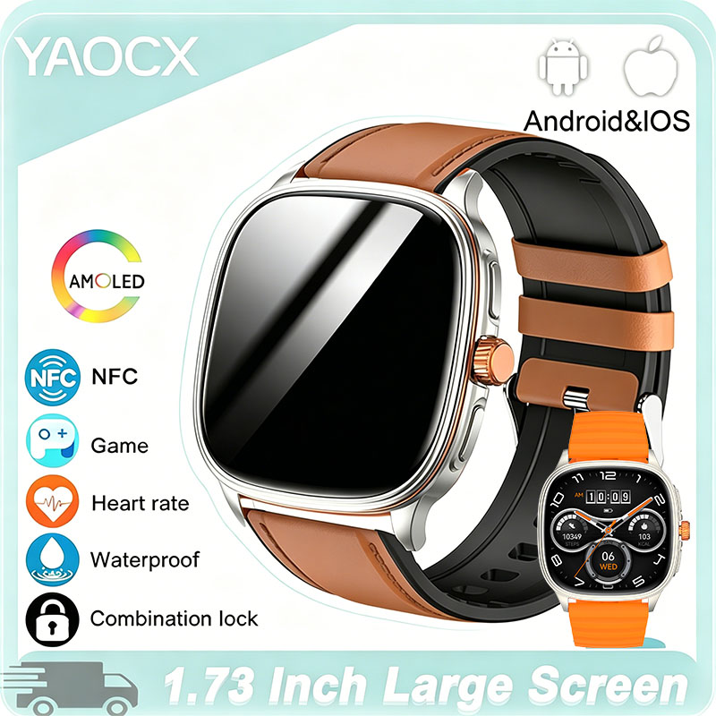 YAOCX HK73 AMOLED Smartwatch M – Italian Jewelry Watches recenzja i cena