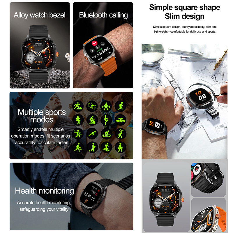 YAOCX HK73 AMOLED Smartwatch M – Italian Jewelry Watches recenzja i cena