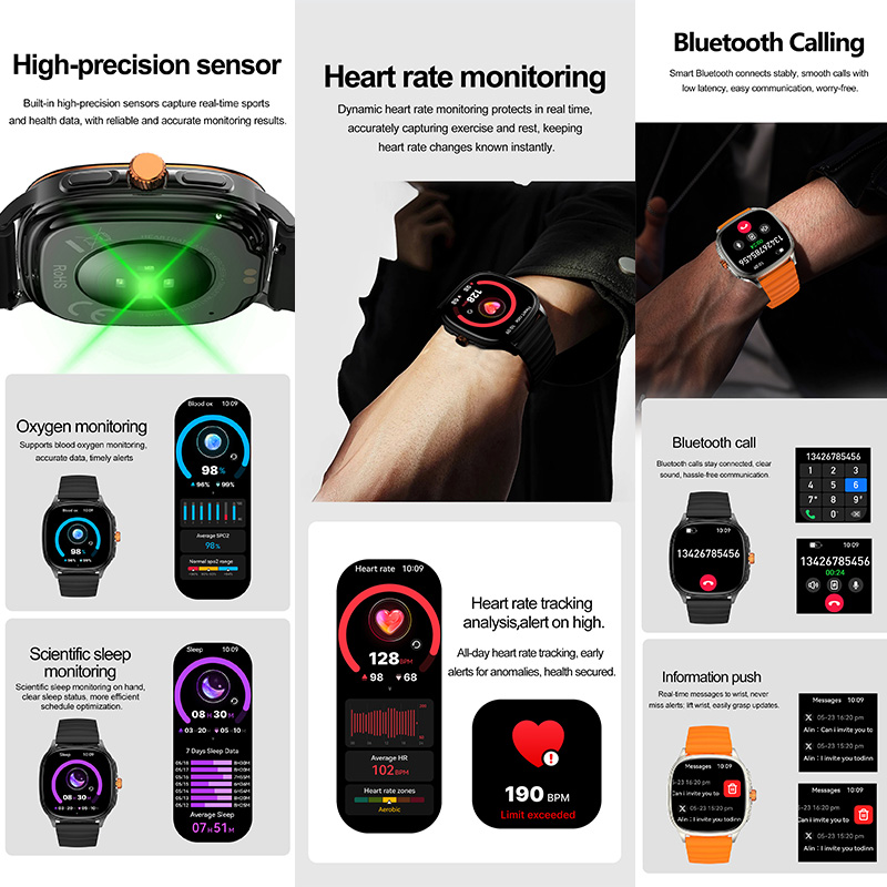 YAOCX HK73 AMOLED Smartwatch M – Italian Jewelry Watches recenzja i cena