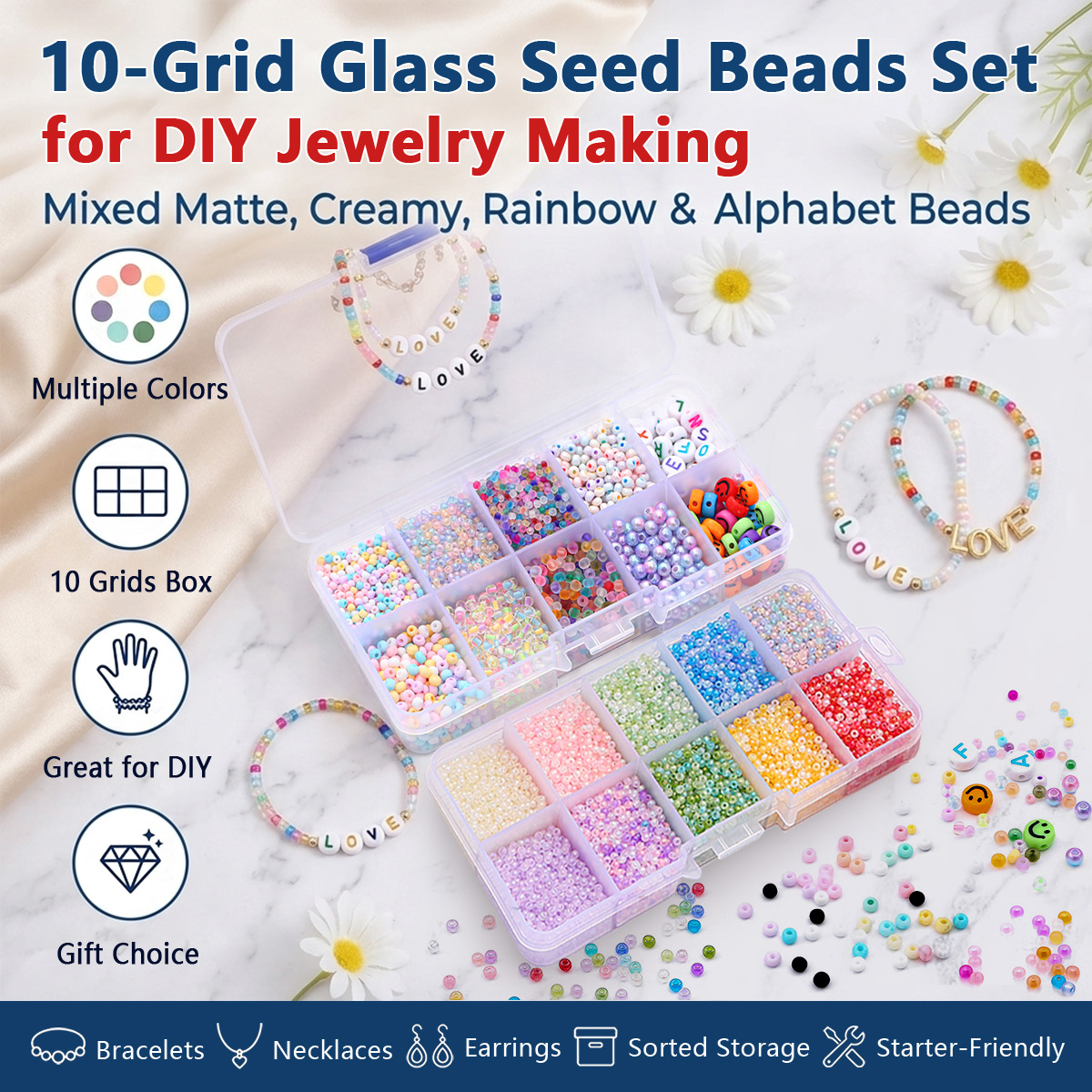 2mm 3mm Glass Seed Beads Kit w – Fine Jewelry & Watches Photos recenzja i cena