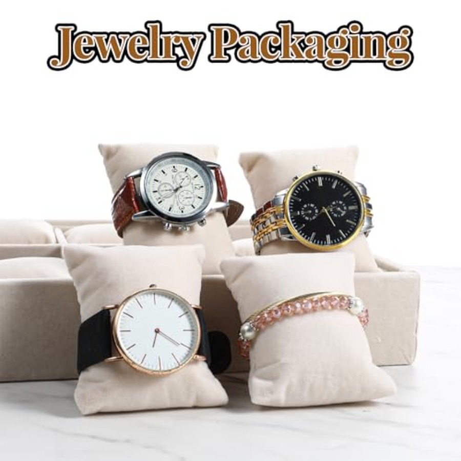2 Pcs Beige Velvet Jewelry Org – Jewelry Bracelet Watches recenzja i cena