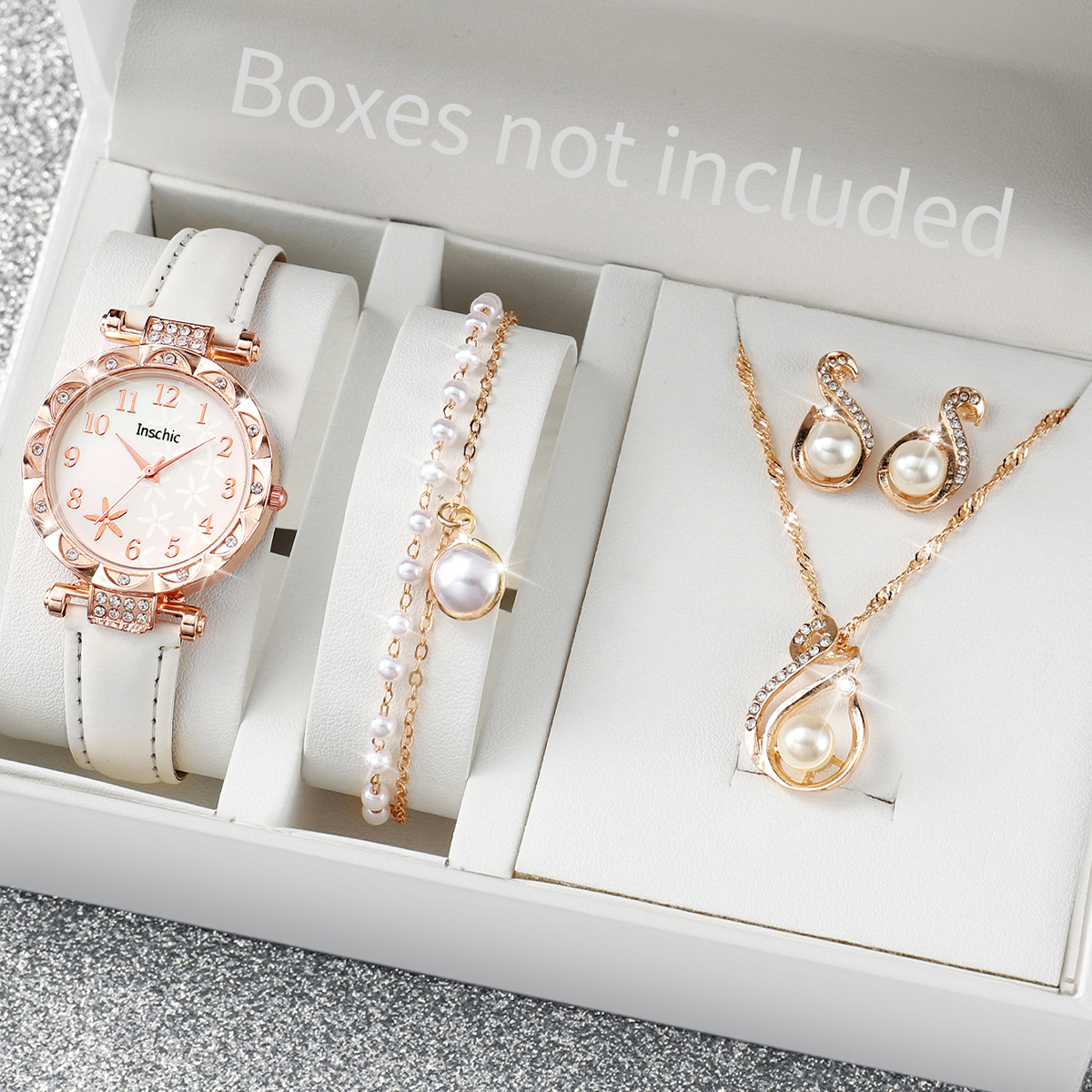 5/6PCS Fashion Rhinestone Wome – Mystery Jewelry Jar Watches recenzja i cena