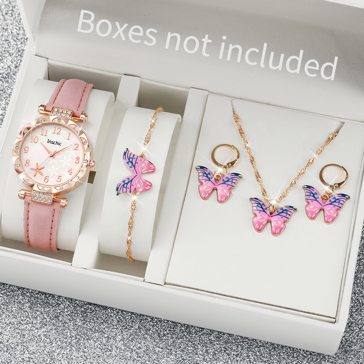 5/6PCS Fashion Rhinestone Wome – Mystery Jewelry Jar Watches recenzja i cena