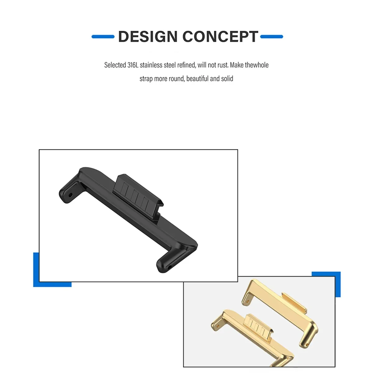20mm 22mm 1Pair Adapter for Hu – Jewelry Bracelet Watches recenzja i cena