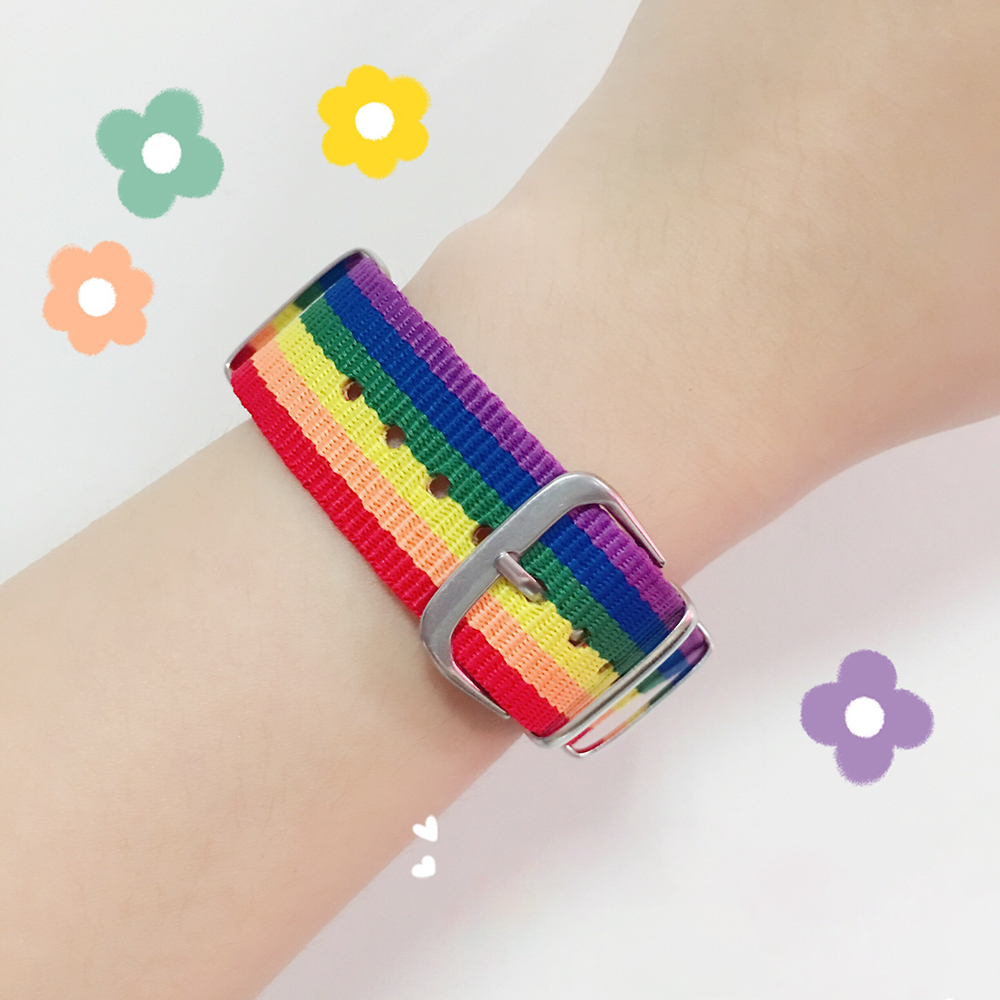Hot Nylon Rainbow Bracelet for – Mystery Jewelry Jar Watches recenzja i cena