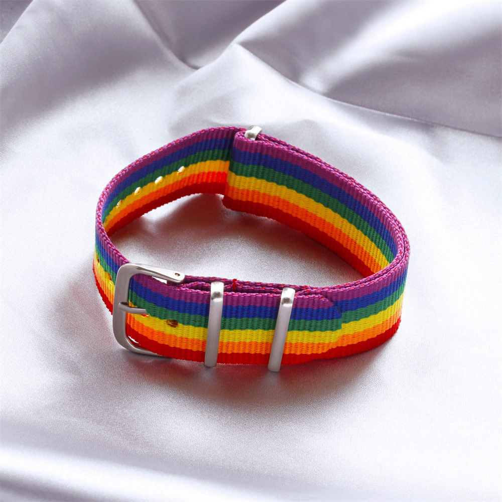 Hot Nylon Rainbow Bracelet for – Mystery Jewelry Jar Watches recenzja i cena