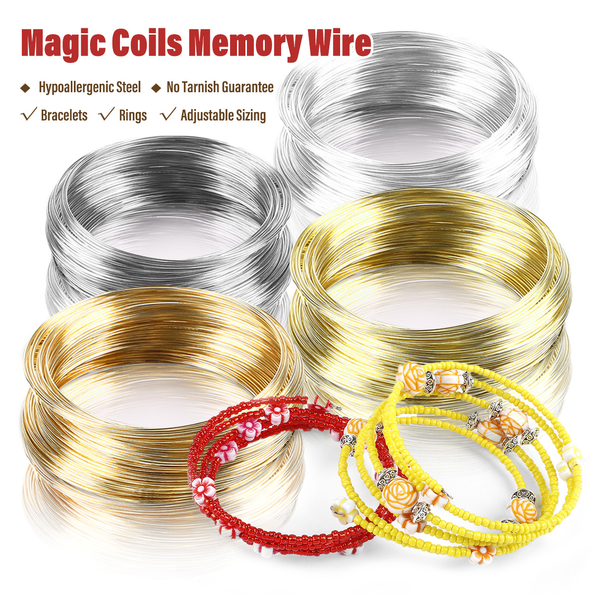0.6mm Stainless Steel Memory W – Gold Plated Ring recenzja i cena
