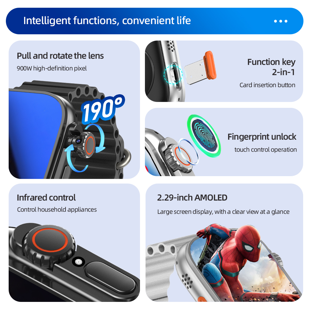 DW200 Smartwatch Men WIFI Touc – Italian Jewelry Watches recenzja i cena