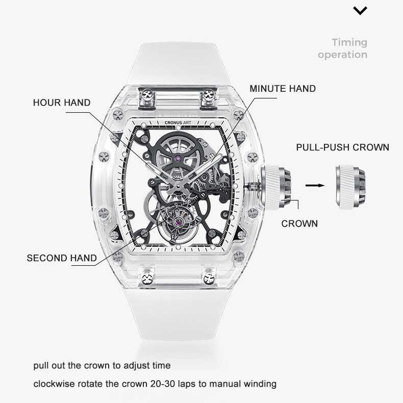 CRONUSART Men Tourbillon Watch – Stones Watches & Jewelry In Sweden Ab recenzja i cena