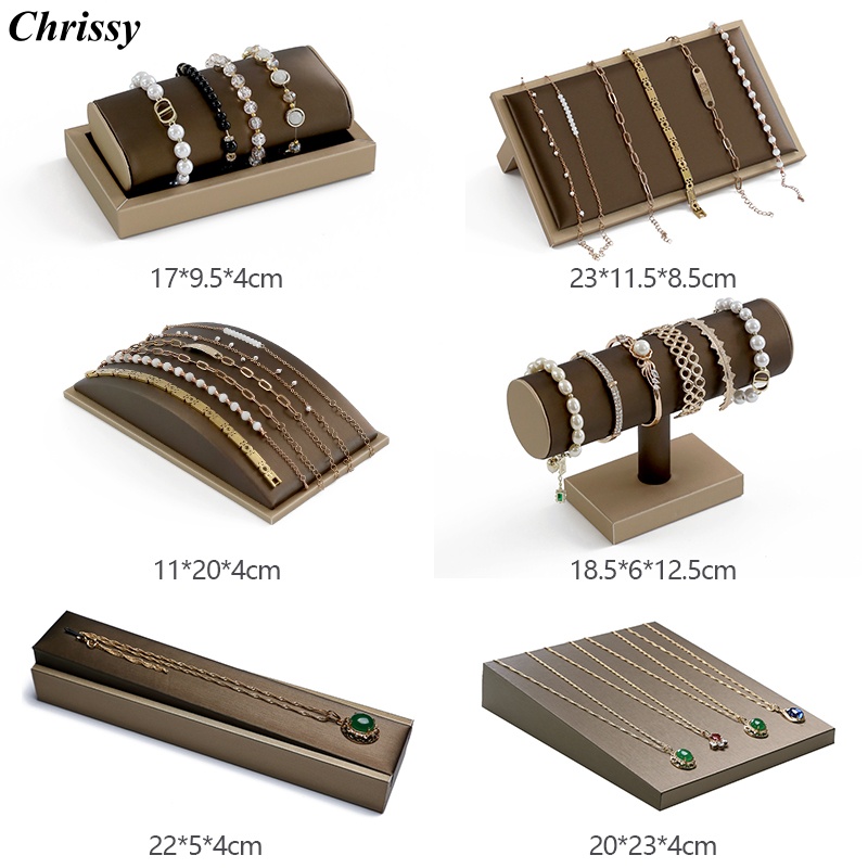 brown pu leather Bracelet Disp – Jewelry And Watches Exhibition recenzja i cena
