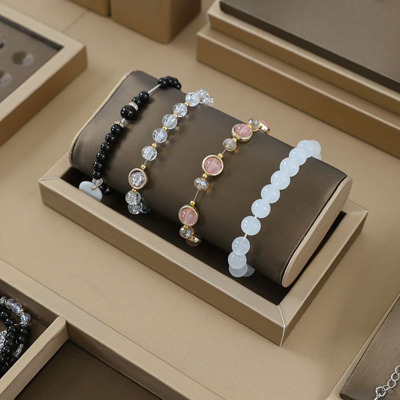 brown pu leather Bracelet Disp – Jewelry And Watches Exhibition recenzja i cena