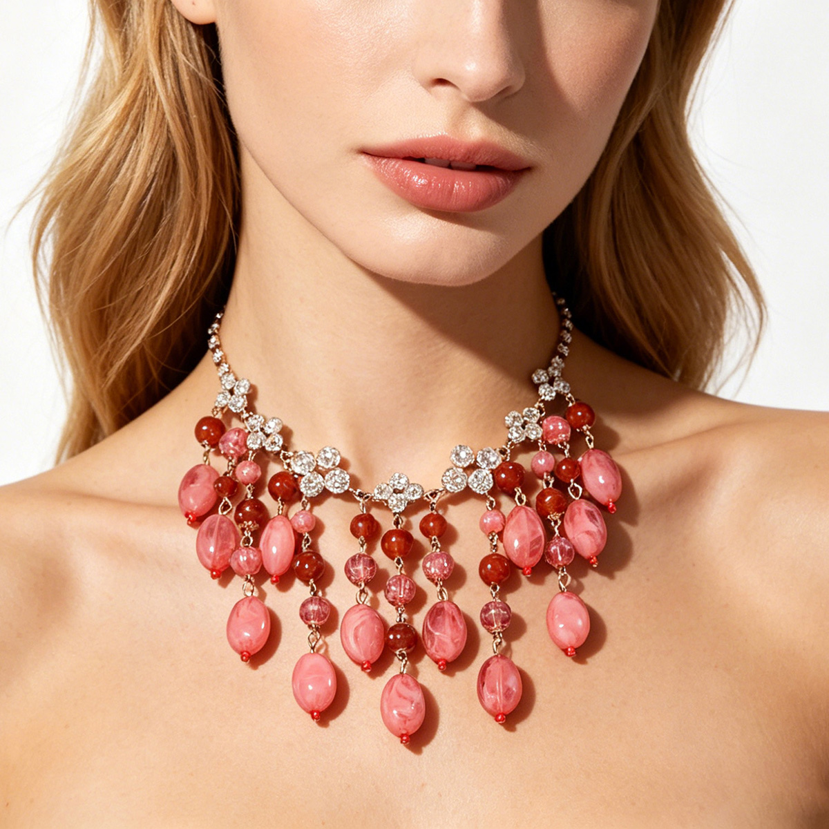 Trendy Pink Red Teardrop Beade – Jewelry & Watches Bench recenzja i cena