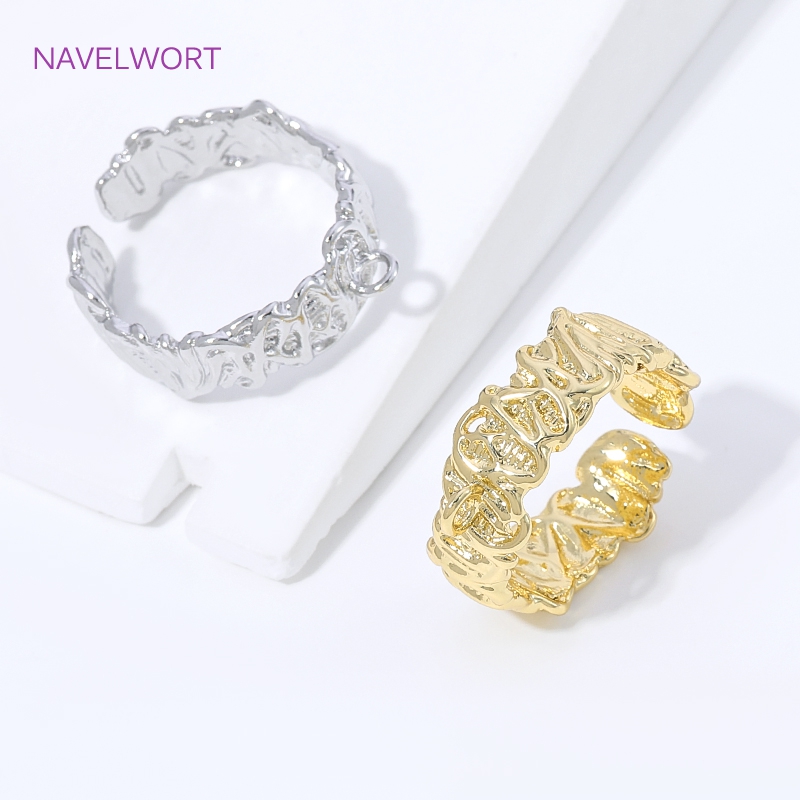 18K Gold Plated Brass Stripe O – Gold Plated Ring recenzja i cena