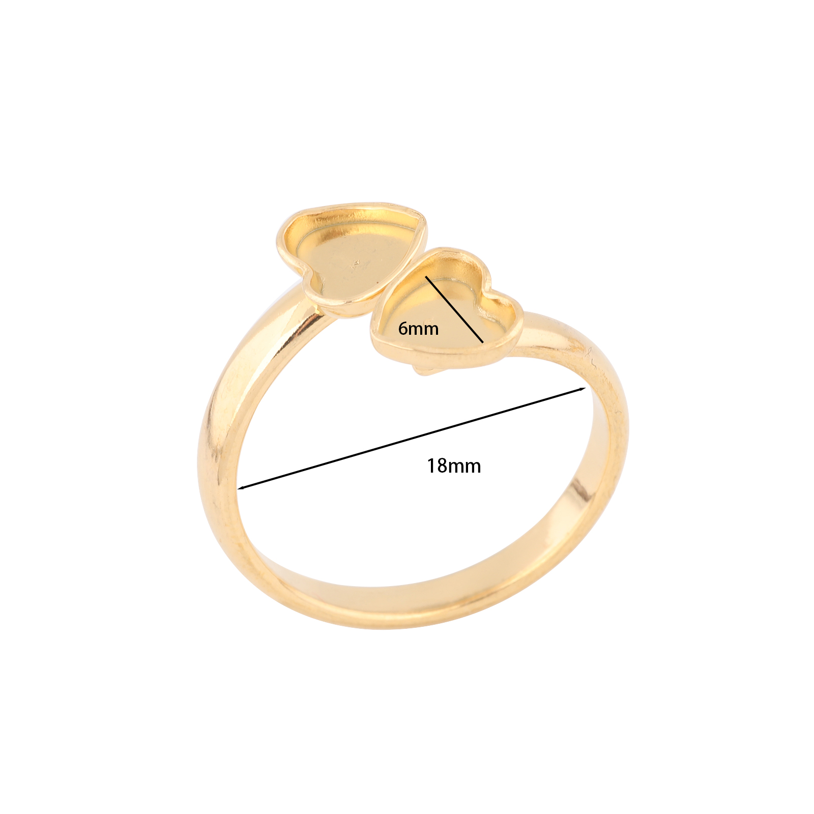 10pcs Stainless Steel Gold Pla – Gold Plated Ring recenzja i cena