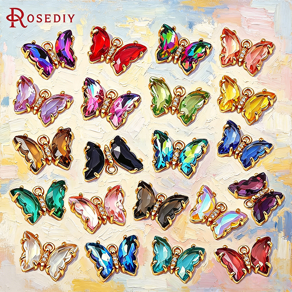 10PCS 18K Gold Color Brass and – Butterfly Pendant Necklace recenzja i cena