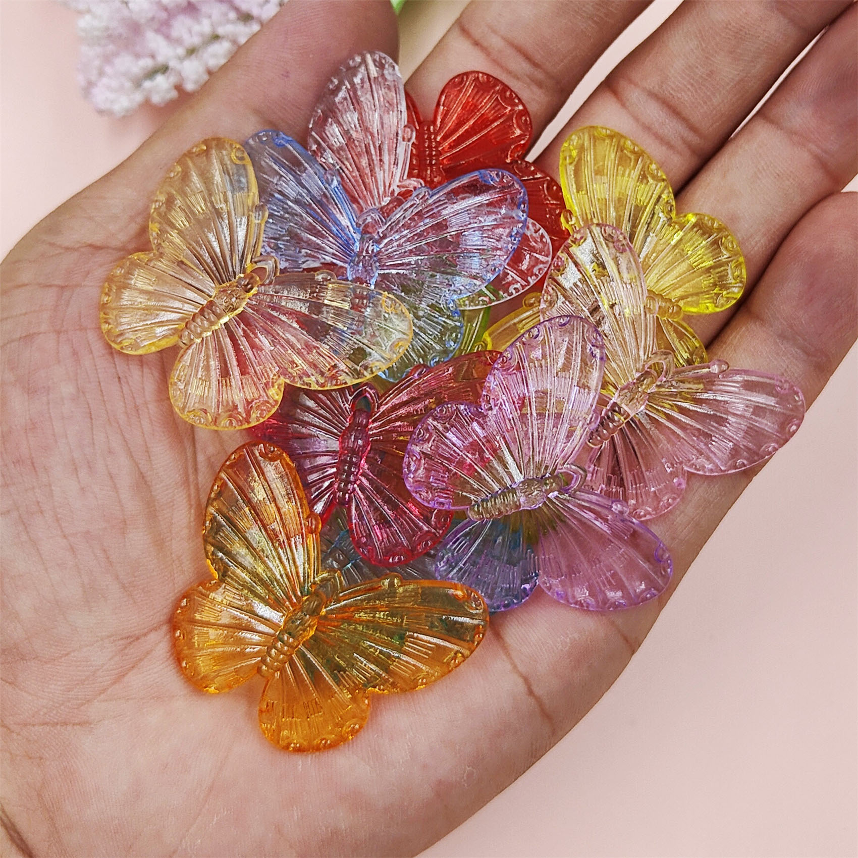 10pcs/bag 41*31mm Big Transpar – Butterfly Pendant Necklace recenzja i cena