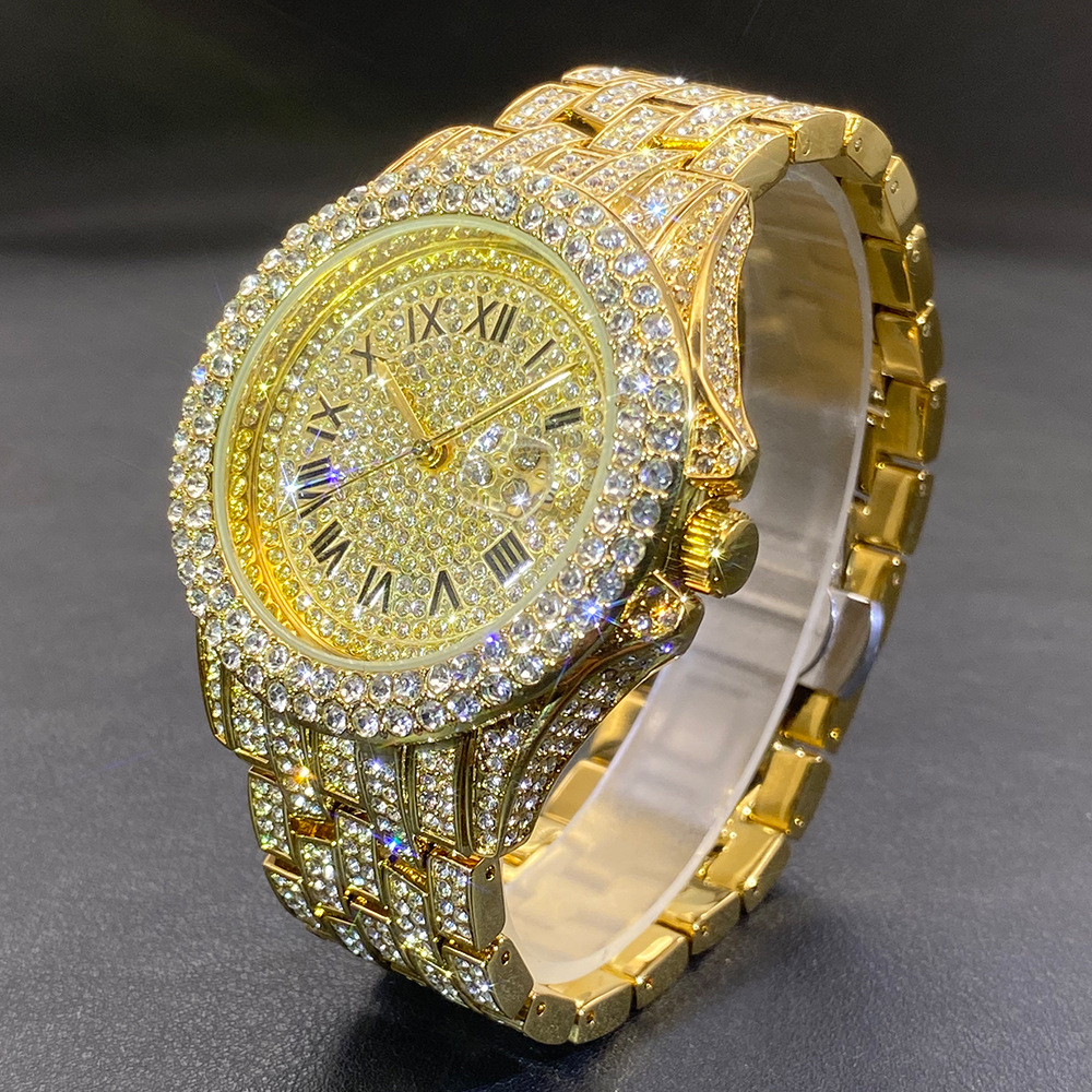 Big Gold Silver Black Wristwat – Stones Watches & Jewelry In Sweden Ab recenzja i cena