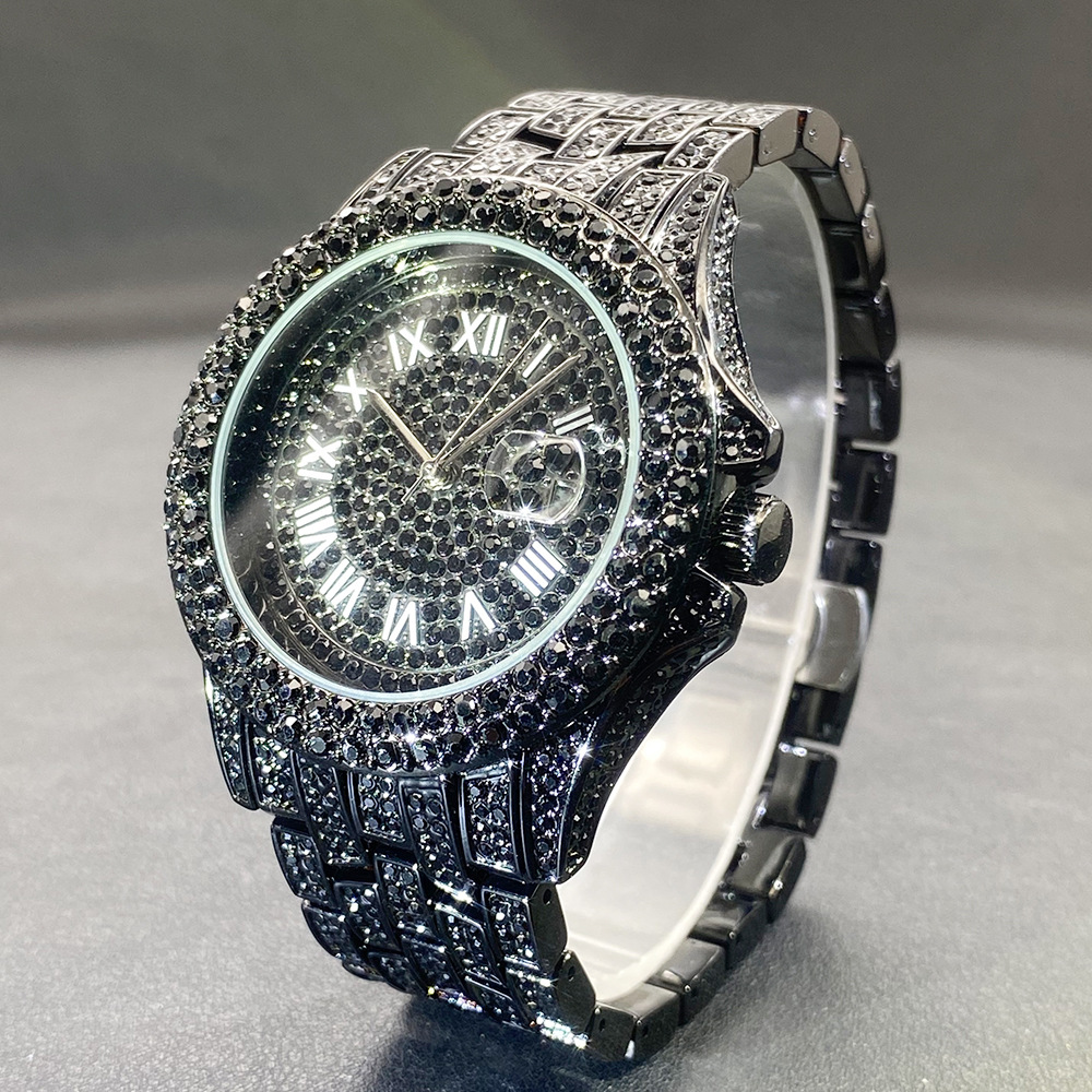 Big Gold Silver Black Wristwat – Stones Watches & Jewelry In Sweden Ab recenzja i cena