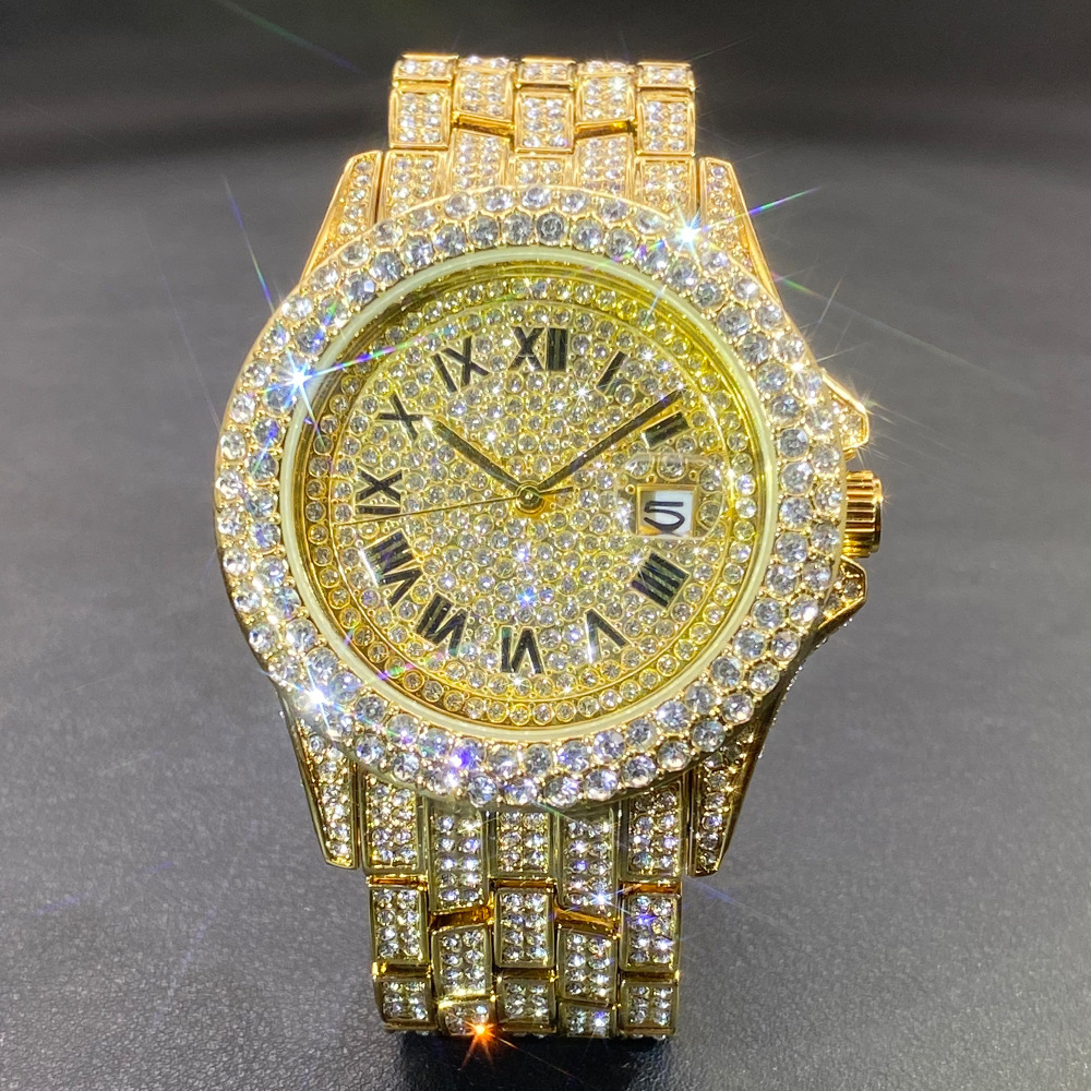 Big Gold Silver Black Wristwat – Stones Watches & Jewelry In Sweden Ab recenzja i cena