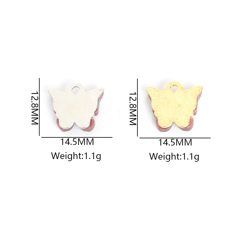 6/7/8Colorful acrylic butterfl – Butterfly Pendant Necklace recenzja i cena