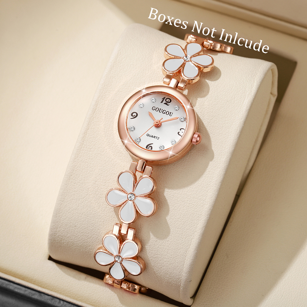 Fashion Flower Bracelet Strap  – Jewelry Diamond Watches recenzja i cena