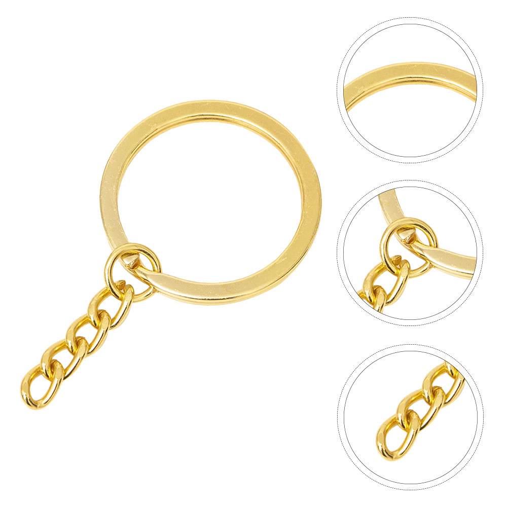 100Pcs Gold Plated Flat Chain  – Gold Plated Ring recenzja i cena