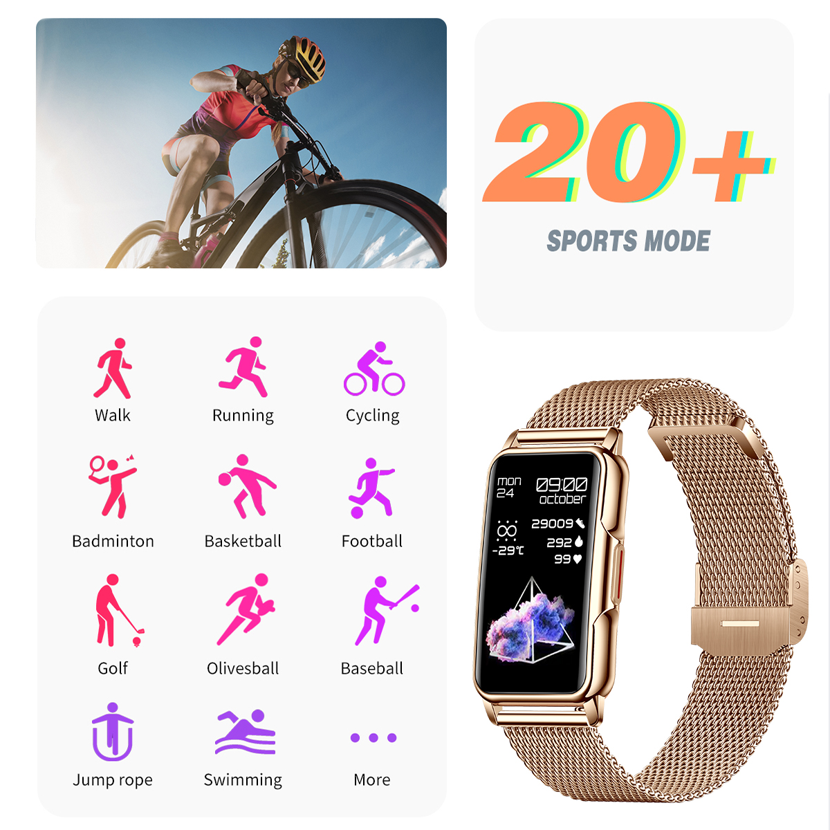 LIGE Smart Watch Men Women Fit – Jewelry Bracelet Watches recenzja i cena