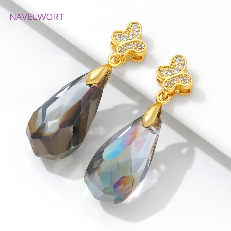 Brass Pinch Bails 18K Gold Pla – Butterfly Pendant Necklace recenzja i cena